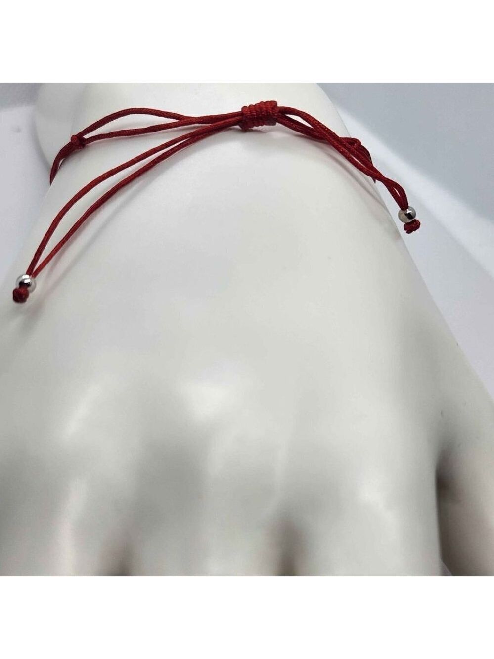 Tree of Life Bracelet – 925 Sterling Silver Charm, Adjustable Red String - Picture 2 of 3